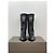 Miu Miu AW99 Kitten Heel Biker Stiefel Schwarz - Ansicht 5