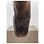 Botas Chelsea brogue de punta cuadrada con suela de picos Miu Miu SS99 Castaño - vista 7