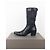 Botas de vaquero híbridas con hebilla Prada de los 2000 Negro - vista 3