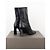 Botas de tacón escultural de punta cuadrada Prada AW99 Negro - vista 2