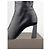 Botas de tacón escultural de punta cuadrada Prada AW99 Negro - vista 8