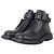 Botas de combate de tobillo con punta cuadrada Prada AW99 Castaño