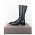 Botas de combate biker de punta afilada ‘Peco’ Miu Miu AW01 Negro - vista 3