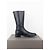Botas de combate biker de punta afilada ‘Peco’ Miu Miu AW01 Negro - vista 4