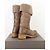 Prada AW11 Knielange Shearling Biker Stiefel Braun - Ansicht 2