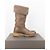 Prada AW11 Knielange Shearling Biker Stiefel Braun - Ansicht 4