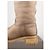 Prada AW11 Knielange Shearling Biker Stiefel Braun - Ansicht 9
