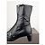 Botines de tacón kitten de punta cuadrada con hebilla deportiva Prada de los 2000 Negro - vista 9