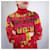 Kenzo Pullover mit roten Blumen aus den 80ern Mehrfarben  - Ansicht 7