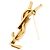 Spilla Cassandre Yves Saint Laurent 2025 Maxi Dorata YSL Spilla Pristine D'oro - view 2