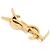 Spilla Cassandre Yves Saint Laurent 2025 Maxi Dorata YSL Spilla Pristine D'oro - view 3