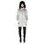 Manteau de ski matelassé long Chanel Sports Line Argenté