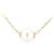 Collana di Perle Au750 Mikimoto D'oro