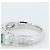 Autre Marque Diamantring mit grünem Granat Pt900 - Ansicht 4