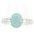 Autre Marque Diamantring mit schwarzem Opal Pt900