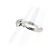 Autre Marque Royal Asscher PT900 Diamantring Silber - Ansicht 3