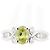 Autre Marque Anello in Sfenopite e Diamante in Oro Bianco Au750 Argento