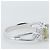 Autre Marque Anello in Sfenopite e Diamante in Oro Bianco Au750 Argento - vista 5
