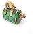 Portachiavi Mini Speedy Damier Pop di Louis Vuitton Marrone Verde Verde chiaro - vista 3