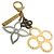 Portachiavi Bijou Sac Tapage M65090 Louis Vuitton Argento D'oro