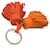 Hermès Hermes Carmen Uno Dos Keyring Pink Orange  - view 2