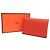Hermès Tarjetero Calvi Duo de cuero Epsom Hermes Castaño - vista 2