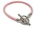 Hermès Bracciale in pelle e metallo Hermes Glennan H071681F Argento Rosa  - vista 1