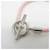 Hermès Bracciale in pelle e metallo Hermes Glennan H071681F Argento Rosa  - vista 3