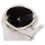 Prada White Mini Brushed Leather Triangle Chain Pouch Eggshell - view 4