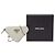 Prada White Mini Brushed Leather Triangle Chain Pouch Eggshell - view 6