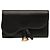 Cartera larga de piel de cabra negra Saddle Dior Negro
