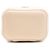 Chanel Mini Vanity Case in Caviar Iridescente Marrone con Catena e Perla in Alto Beige - vista 3