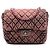Chanel Rosa Piccolo Quadrato CC Trapuntato Denimpression Flap Singolo