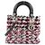 Borsa Lady Medium Christian Dior Nero Bianco
