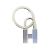Ring Portachiavi Cadena Quiz Rainbow di Hermès Nero Argento Blu