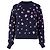 CHANEL Pullover aus floralem Cashmere Blau