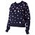 CHANEL Pullover aus floralem Cashmere Blau - Ansicht 2