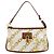 Pochette in PVC stampata in seta Louis Vuitton Charms Marrone