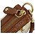 Pochette in PVC stampata in seta Louis Vuitton Charms Marrone - vista 7