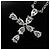Collana incrociata mini a forma di pera Harry Winston Argento - vista 6