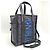 Borsa Balenciaga Bazaar Shopper XS Nero Blu - vista 3