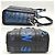 Borsa Balenciaga Bazaar Shopper XS Nero Blu - vista 5