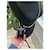 Sac à chaîne Love Heart YSL Yves Saint Laurent - Mini sac en cuir verni noir  - vue 7