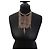 Collana in bronzo con perline Masai e cristalli Christian Dior di John Galliano 1997/98