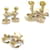 Orecchini a stella Coco Mark di Chanel D'oro Bianco sporco - vista 5