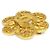 Spilla in metallo dorato Chanel Coco Mark D'oro - vista 3