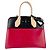 Borsa a Spalla in Pelle City Steamer MM di Louis Vuitton Nero Rosso Beige