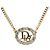 Collana in strass dorato Christian Dior D'oro