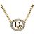 Collana in strass dorato Christian Dior D'oro - vista 2