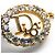 Collana in strass dorato Christian Dior D'oro - vista 4